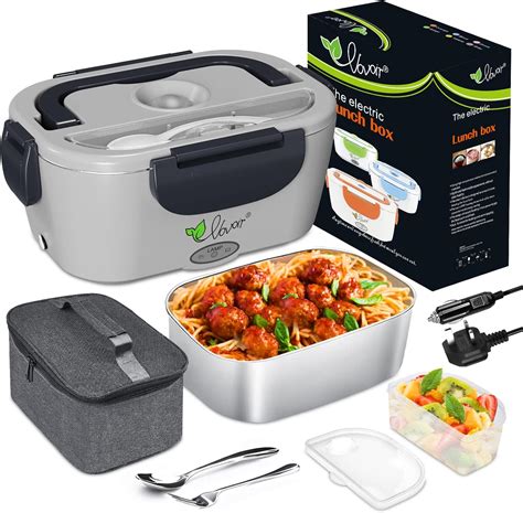 vovoir electric lunch box|VOVOIR Electric Lunch Box for Car and Home, 12 V/220 V .